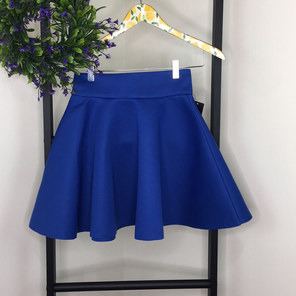 Akira Cobalt Blue Pop Circle Skirt